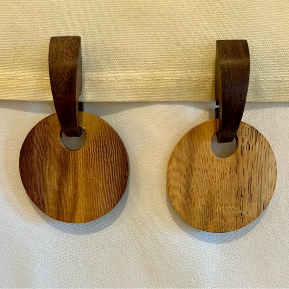 2 Tone 2 Piece Wooden Earrings - Picture 16 of 16